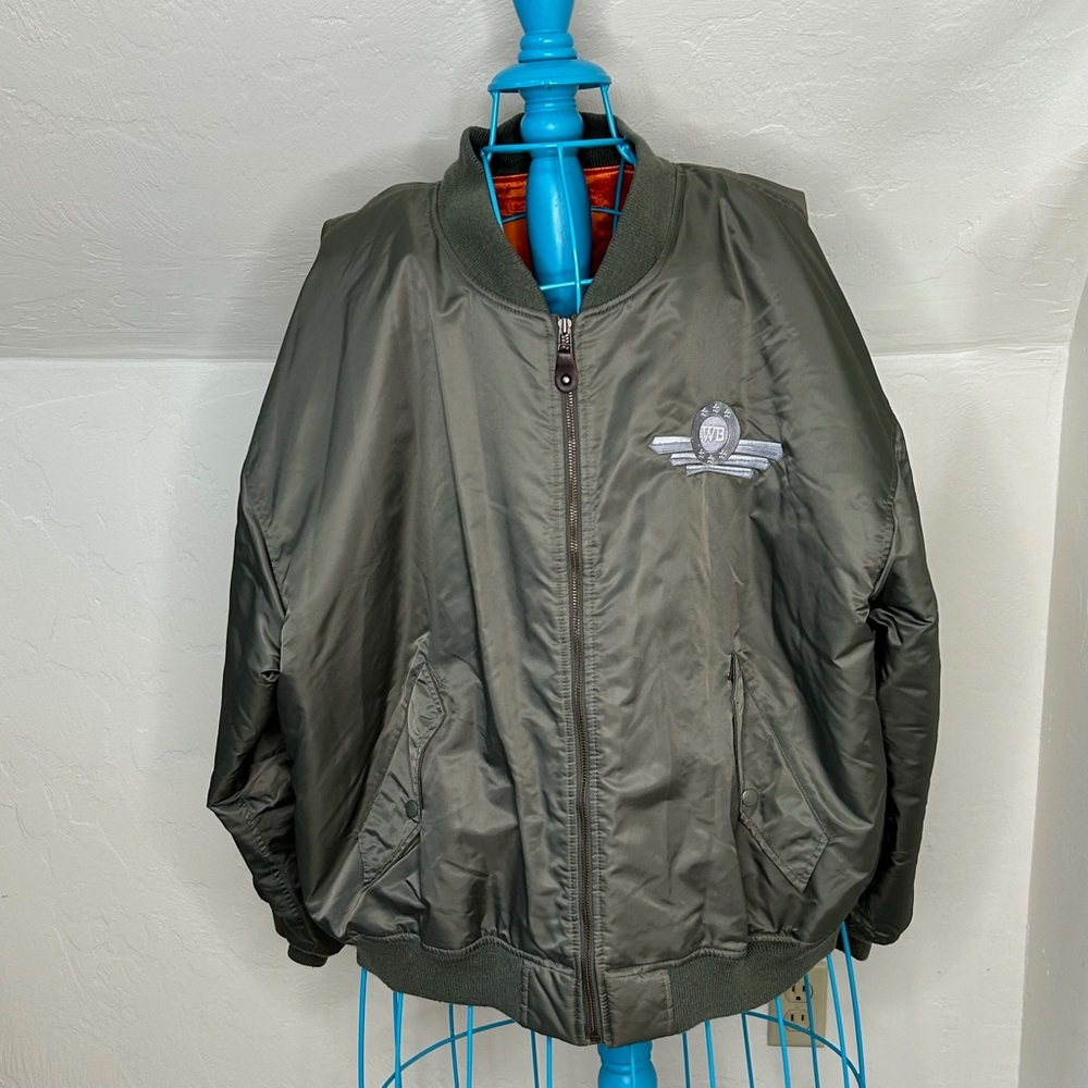 Olive Green Warner Brothers Looney Tunes Bomber Jacket